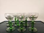 Vintage roemer glazen / roemers van uraniumglas 10x, Ophalen of Verzenden, Zo goed als nieuw, Overige typen