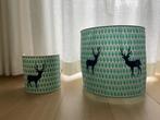 Taftan Lampenkap Set Mintgroen/Blauw, Gebruikt, Ophalen of Verzenden, Overige vormen, Minder dan 25 cm