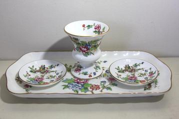 Pagoda Crown Staffordshire serviesdelen (4x)  beschikbaar voor biedingen