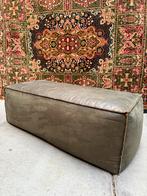 Stijlvolle army groene hocker - Be pure, Ophalen, 100 tot 125 cm, Leer, Zo goed als nieuw