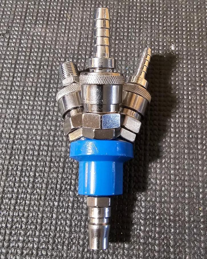 Perslucht Eurokoppelingen ½inch/ 2-3weg-aansluiting All incl, Doe-het-zelf en Verbouw, Compressors, Nieuw, 10 bar of meer, Minder dan 25 liter