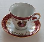 Mooie kop + schotel - Fragonard - Bavaria Germany - 24K gold, Ophalen of Verzenden