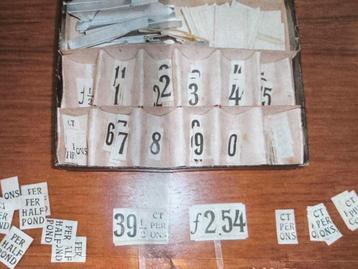 Oude slagerij/ kruidenier prijs kaartjes (1) - Tante Jo beschikbaar voor biedingen