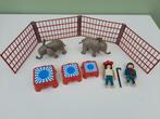 Playmobil circus set met 2 olifanten, Complete set, Ophalen of Verzenden, Zo goed als nieuw