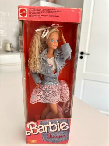 Vintage barbie jeans european mattel 1988 oude pop 80s nrfb beschikbaar voor biedingen