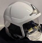 2x Brandweerhelm - MSA / Gallet F1XF - Wit, Ophalen of Verzenden, Met vizier, Zo goed als nieuw