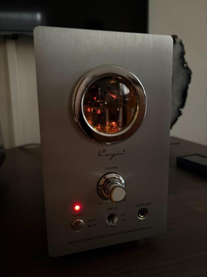 Cayin HA-1A hoofdtelefoon buizenversterker (incl. mod.), Audio, Tv en Foto, Versterkers en Receivers, Zo goed als nieuw, Stereo