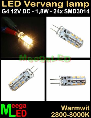 LED Caravan G4 ledspot lamp rond 24 SMD3014 - 12v - 1,8 watt beschikbaar voor biedingen