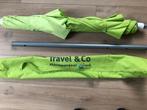 strandparasol stormparasol Travel & Co ANWB groen, Ophalen, Verstelbaar, Zo goed als nieuw, 1 tot 2 meter