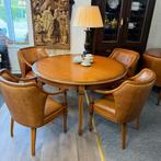 Ronde tafel 135 met 4 stoelen, Ophalen, Gebruikt, Klassiek, 4 tot 6 stoelen