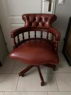 Chesterfield captain chair bureaustoel., Huis en Inrichting, Ophalen, Zo goed als nieuw, Bruin, Bureaustoel