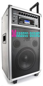 Karaoke, Mobiele geluidset, ST100 MK2, CD,MP3,USB, Bluetooth, Audio, Tv en Foto, Karaoke-apparatuur, Vonyx, Nieuw, Info@marbeco.nl