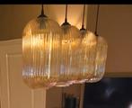 Zwarte hanglamp met 4 glazen kelken, Huis en Inrichting, Lampen | Hanglampen, Ophalen of Verzenden, Zo goed als nieuw, Minder dan 50 cm