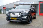 Hyundai Santa Fe 2.2 CRDi 4WD Business Edition Aut. Leer|Pan, Auto's, Automaat, Gebruikt, 2000 kg, Zwart