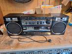 Vintage Sanyo W170L radio cassette speler ghettoblaster 1986, Ophalen of Verzenden, Gebruikt, Radio