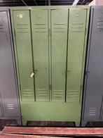 5x Unieke 4 deurs industriële lockerkasten groen, Ophalen