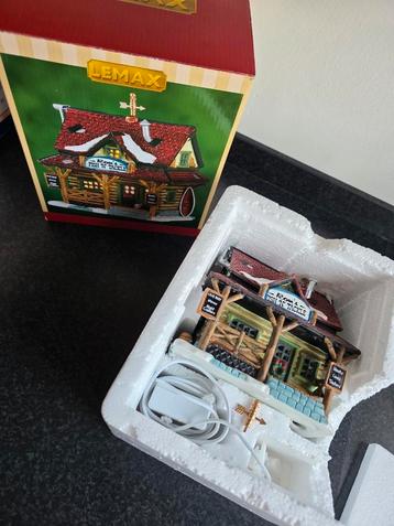 Lemax retired Rons fish and Tackle kerstdorp huisje  beschikbaar voor biedingen