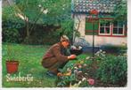 SWIEBERTJE (Joop Doderer) in de tuin.  02-04, Gelopen, 1960 tot 1980, Ophalen of Verzenden, Sterren en Beroemdheden