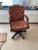 Stoere Gainsborough swivel bureaustoel (Chesterfield look), Ophalen, Gebruikt, Bruin, Bureaustoel
