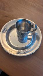 Verzilverd baby servies, Ophalen of Verzenden