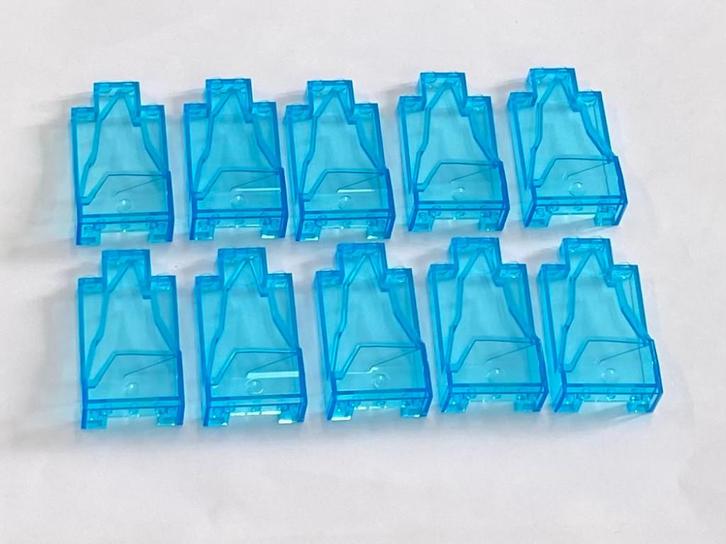 Partij 10x nieuwe doorzichtig lichtblauwe Lego rots panelen, Kinderen en Baby's, Speelgoed | Duplo en Lego, Nieuw, Lego, Losse stenen