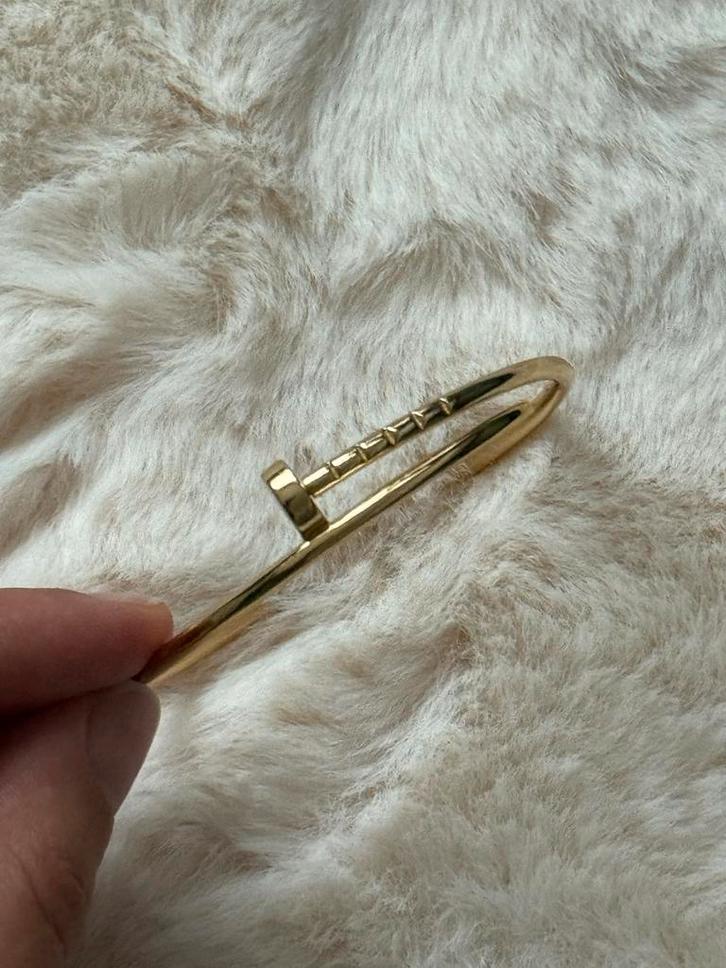 Cartier Juste Un Clou Armband - Maat 17, Sieraden, Tassen en Uiterlijk, Armbanden, Zo goed als nieuw, Goud, Ophalen of Verzenden
