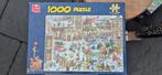 Te koop 4st en meer puzzels Jan van Haasteren, 1000st, Ophalen, Gebruikt
