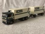 SCANIA 142 vrachtwagen met aanhanger van Goes Vleuten, Hobby en Vrije tijd, Modelauto's | 1:50, Ophalen of Verzenden, Gebruikt