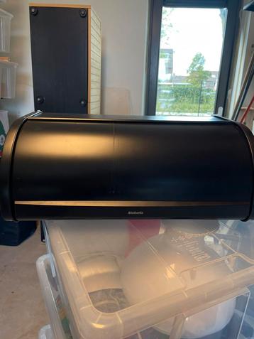 Brabantia broodtrommel met schuifdeksel mat zwart beschikbaar voor biedingen