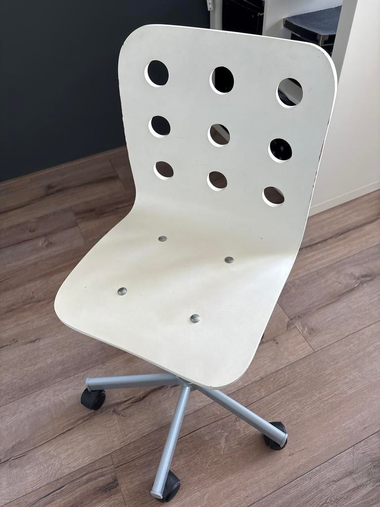 Kinderbureaustoel / Tienerbureaustoel - Wit, Ophalen, Gebruikt, Wit, Bureaustoel