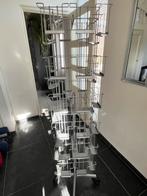 Stalen kaartenrek met wieltjes, Ophalen, Zo goed als nieuw