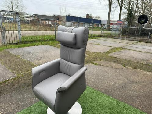 Sta-op stoel PROMINENT Wilson Frans Molenaar grijs leer, Huis en Inrichting, Stoelen, Zo goed als nieuw, Eén, Hout, Leer, Metaal