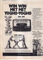 Retro reclame 1980 Campina Yogho-Yogho cassettebandje zuivel, Ophalen of Verzenden