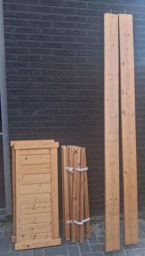 Houten Eenpersoonsbed 90x220 - Zonder Matras, Huis en Inrichting, Slaapkamer | Bedden, Gebruikt, Eenpersoons, 90 cm, Hout, Ophalen