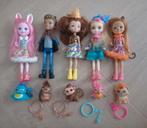 Mattel barbie Poppen Enchantimals collection met dieren, Verzamelen, Poppen, Ophalen of Verzenden, Zo goed als nieuw, Pop