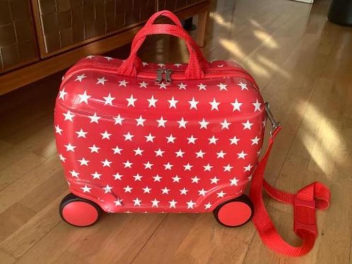 Princess Traveller handbagage reiskoffer kinderkoffer rood, Sieraden, Tassen en Uiterlijk, Koffers, Zo goed als nieuw, Hard kunststof