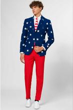 Opposuits Stars and Stripes - maat 54 - Amerika USA - NIEUW, Maat 52/54 (L), Carnaval, OppoSuites, Ophalen of Verzenden