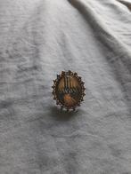 Vintage Bronzen Ring 'Away' Bospad, Sieraden, Tassen en Uiterlijk, Broches, Brons, Gebruikt, Bruin, Minder dan 4 cm