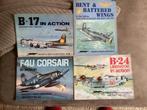 B17 en B24 en F4U Corsair in Action / USN-USMC damaged a/c, Ophalen of Verzenden, Zo goed als nieuw, Boek of Tijdschrift