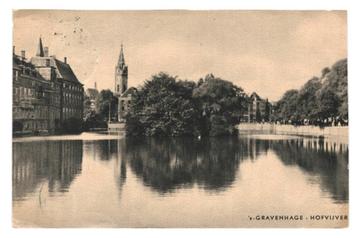 990584 s Gravenhage Hofvijver 1946 Gelopen met postzegel beschikbaar voor biedingen