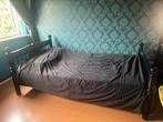 Bedframe twijfelaar 120x200 van IKEA, Ophalen, Gebruikt, Zwart, Twijfelaar