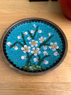 Emaille Cloisonne Schotel / Theedip / Theezakjeshouder, Ophalen of Verzenden, Zo goed als nieuw