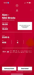 Ajax-nac, Tickets en Kaartjes, Eén persoon, April