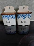 Vintage voorraadpotten / wandpotten., Antiek en Kunst, Curiosa en Brocante, Ophalen of Verzenden