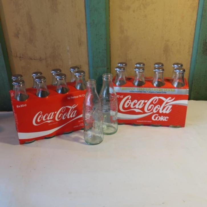 Fles Coca Cola glas 0,2 liter regular SET VAN 18 Frankrijk, Verzamelen, Merken en Reclamevoorwerpen, Gebruikt, Gebruiksvoorwerp