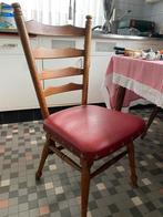 Set van 4 Retro Stoelen, Gebruikt, Bruin, Ophalen of Verzenden, Vier