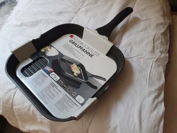 Aluminium grillpan (28 cm) met titanium bodemcoating beschikbaar voor biedingen