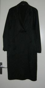 Nieuwe zwarte satijnen jurk van Dyanne, maat XL / XXL., Zwart, Maat 46/48 (XL) of groter, Nieuw, Ophalen of Verzenden