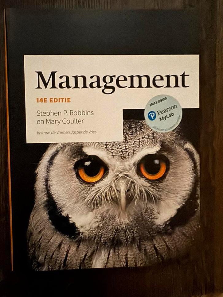 Stephen P. Robbins - Management, Boeken, Schoolboeken, Zo goed als nieuw, Nederlands, Overige niveaus, Ophalen of Verzenden