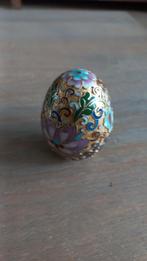 CHINESE CLOISONNE , DECORATIEVE EIEREN MET GOUDEN RINGEN ., Ophalen of Verzenden, Zo goed als nieuw